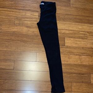 Youth Ribbed Black Leggings
